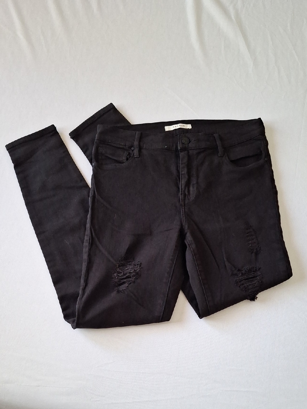 Pacsun Black Distressed Jeans